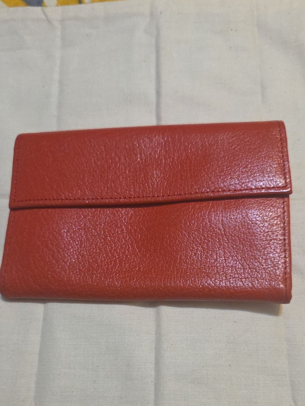 Rolfs Classic Red Leather Clutch Wallet - Women's Organizer